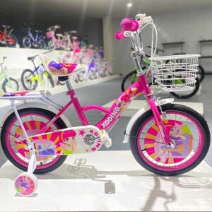 จักรยานเด็ก ง6 ขนาด 16 นิ้ว เหล็ก ยางเติมลม มีตะกร้า เบาะหลัง กระดิ่ง แถมล้อข้าง เหมาะสาหรับเด็กอายุ 37 ปี