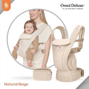 Ergobaby เป้อุ้มเด็ก รุ่น Omni Deluxe Mesh Natural Beige สำหรับ 048 เดือน รุ่นใหม่ล่าสุด