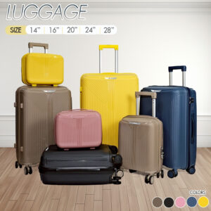 กระเป๋าเดินทางล้อลาก เฟรมชิป วัสดุPP กระเป๋าเดินทางต่างประเทศ ไม่แตก รุ่น P68