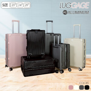 กระเป๋าเดินทางล้อลาก โครงอะลูมิเนียม วัสดุ PC มีที่ห้อยสัมการะด้านหน้า รุ่น M600