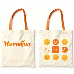 HOMEFUN กระเป๋าผ้าอ้อมผ้าใบขนาดใหญ่ลายน่ารัก Mommy Tote สาหรับขวดและผ้าอ้อมความจุสูง Organizer