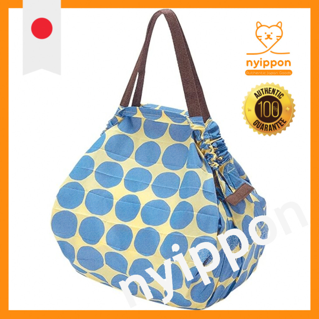 Marna Shupatto Compact Bag L Dot Eco Bag Folds in One Go Large Capacity Durable Shopping Bag S419C