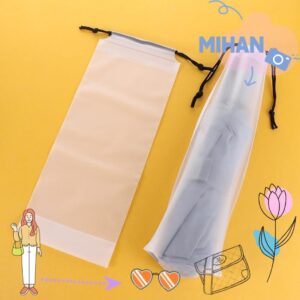 มิฮัน 1ชิ้นร่มถุงเก็บความชื้นพลาสติกจัดเก็บบ้านครัวเรือนกันน้าในร่มกลางแจ้งนามาใช้ใหม่ดึงเชือกถุง
