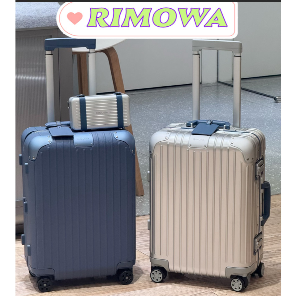 กระเป๋าเดินทาง RIMOWA ของแท้ใหม่เอี่ยมรุ่น Original ทำจากอะลูมิเนียมแมกนีเซียมอัลลอยด์ รุ่น Distinct ทำจากหนังวัวแท้