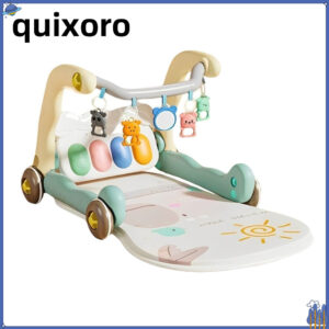 QUIXORO เด็กเปียโนฟิตเนสกรอบการศึกษา MultiFunctional Early Education ของเล่นน่ารักเหยียบเกม Pad Walker กิจกรรมของเล่นเหยียบเปียโนฟิตเนส Rack เด็กวัยหัดเดิน
