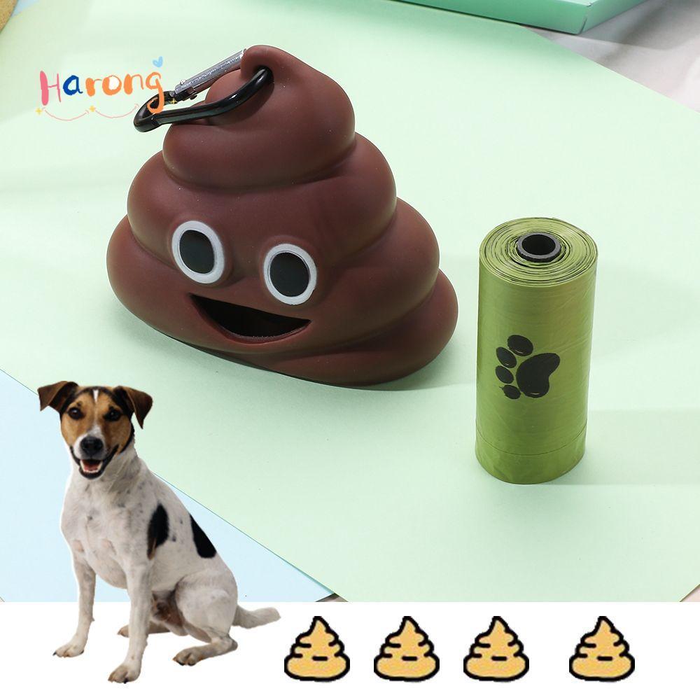 HARONG Poop Bag เครื่องมือทาความสะอาดอุปกรณ์สัตว์เลี้ยง Poop Pouch Carrier Holder ถุงขยะ Litter Picker Dog Dispenser