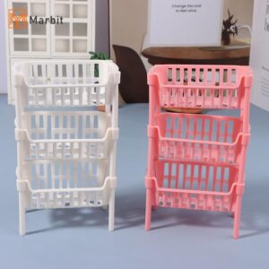 Marbit 112 Dollhouse Mini อาหารผลไม้ตะกร้าเก็บตุ๊กตา House Staable ตะกร้าตุ๊กตาตกแต่งอุปกรณ์เสริม null