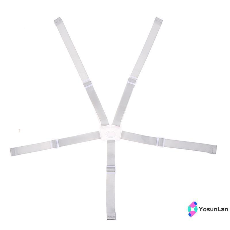 YosunLan Bule เด็ก Universal 5 จุดสายรัดเก้าอี้สูงปลอดภัยเข็มขัดเข็มขัดนิรภัยสาหรับรถเข็นเด็ก Pram Buggy เด็กเด็กรถเข็นเด็กใหม่