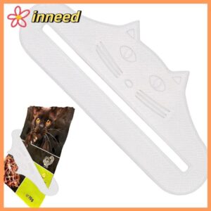 อินนีด แมวรักษาป้อนช้อนกันน้าแมวรูปร่างแมวรักษาคั้นแบบพกพาปรับนามาใช้ใหม่บีบเครื่องมือแมวรักษาตู้เนื้อซอสแพ็ค