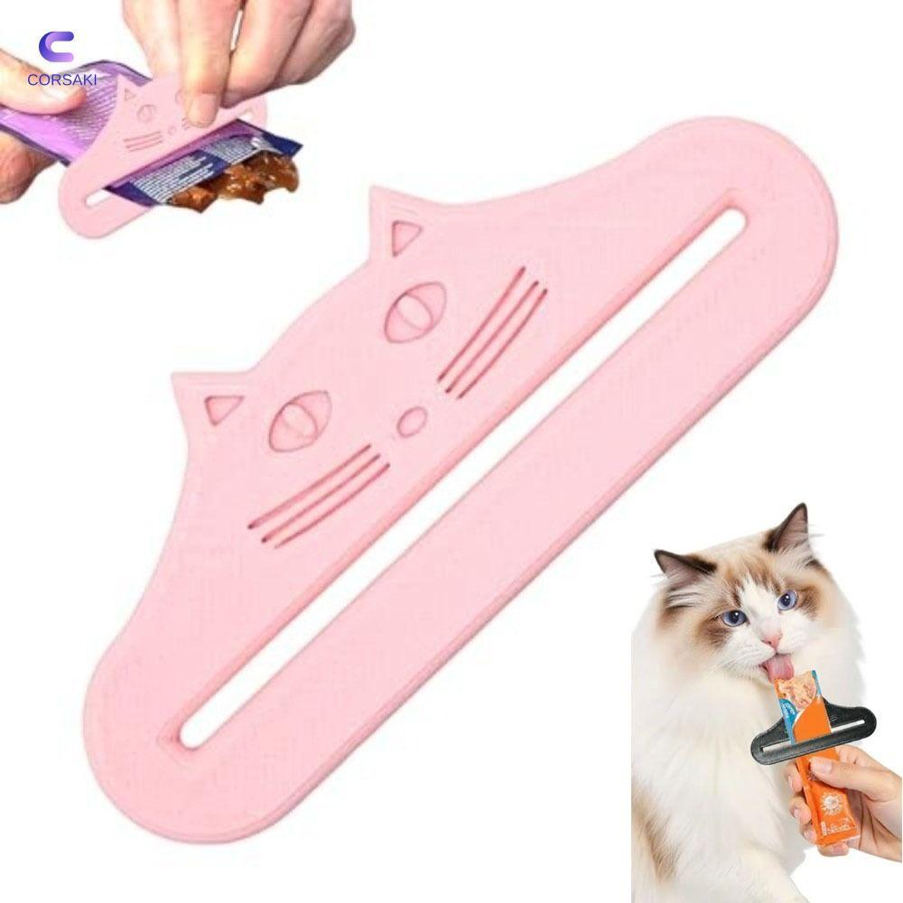 CORSAKI Cat Treat Feeder ช้อน Reusable ปรับ Cat Treat Squeezer เครื่องมือบีบกันน้าแมวรูปร่างอาหาร Extruder สาหรับแมวอาหารสัตว์เลี้ยงเหลว