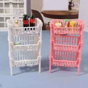 TTE 112 ตุ๊กตามินิอาหารตะกร้าเก็บผลไม้ตุ๊กตา House Staable ตะกร้าตุ๊กตาตกแต่งอุปกรณ์เสริม N
