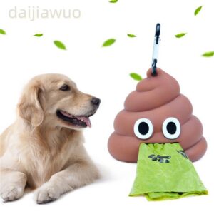 DAIJI เครื่องจ่ายถุงขยะสัตว์เลี้ยงถุงขยะเครื่องมือทาความสะอาด Poop Pouch Fecal Shape Excrement อุปกรณ์สาหรับสัตว์เลี้ยงเครื่องจ่ายสุนัข