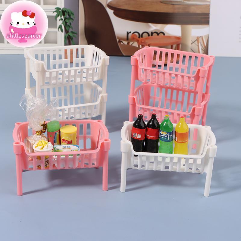 Alittlesearcer 112 ตุ๊กตามินิอาหารตะกร้าเก็บผลไม้ตุ๊กตา House Staable ตะกร้าตุ๊กตาตกแต่งอุปกรณ์เสริม EN