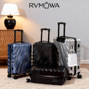 RVMOWA กระเป๋าเดินทางมีสไตล์ การขึ้นเครื่อง กระเป๋าเดินทาง 20 นิ้ว  24 นิ้ว ความจุขนาดใหญ่ ความจุขนาดใหญ่