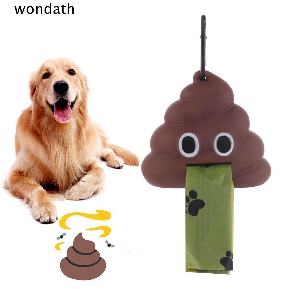 WONDA เครื่องจ่ายถุงขยะสัตว์เลี้ยง Carrier ผู้ถือ Poop กระเป๋าแบบพกพา Excrement อุจจาระรูปร่าง Litter Picker สุนัข Dispenser