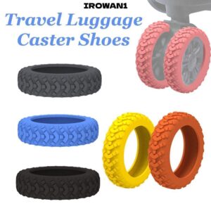 ไอโรวัน1 8ชิ้นเซ็ตกระเป๋าเดินทางล้อรองเท้ากระเป๋าเดินทางอะไหล่เพลาเสียงเงียบกระเป๋าเดินทางล้อฝาครอบป้องกันซิลิโคนลดล้อสวมใส่รถเข็นกล่องล้อปก
