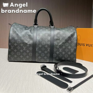 Shopee ถูกที่สุดถุงของแท้Louis Vuitton Keepall Bandoulire 45 Bag Boston Bag กระเป๋าเดินทางสำหรับผู