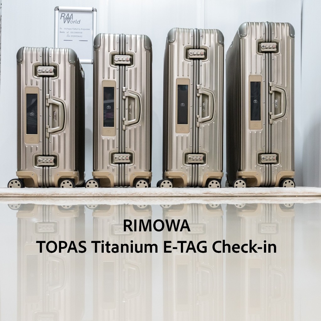 RIMOWA Topas Titanium etag checkin Original Aluminum Suitcase กระเป๋าเดินทางริโมว่า