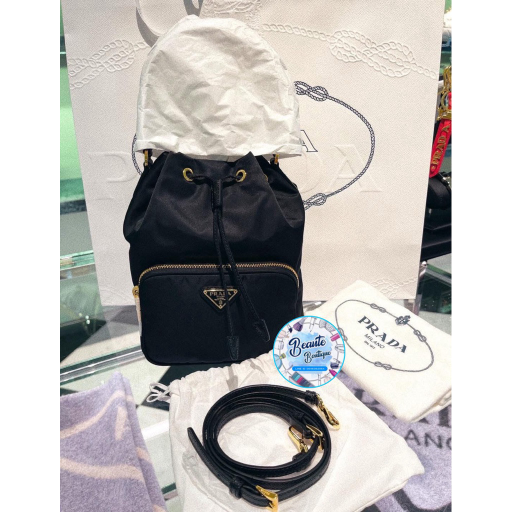 ของแท้ จาก King PowerPrada Duet ReNylon Bucket Bag