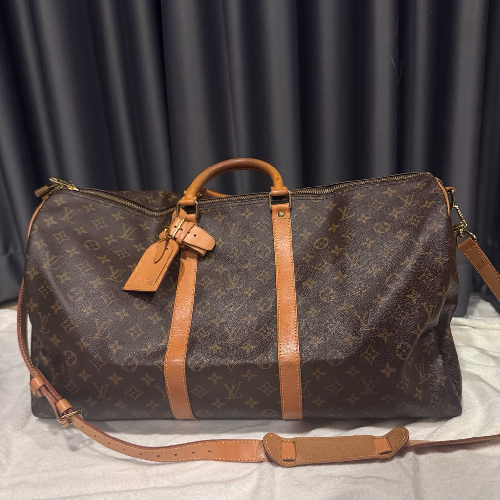 ส่งต่อ แท้100 เช็คแล้ว Louis Vuitton Keepall Bandoulire 55