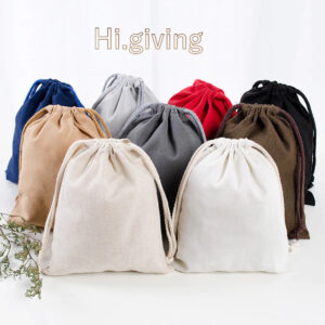 ถุงผ้า ถุงผ้าหูรุด ถุงผ้าลินิน ใส่ของชำร่วย ราคาถูก