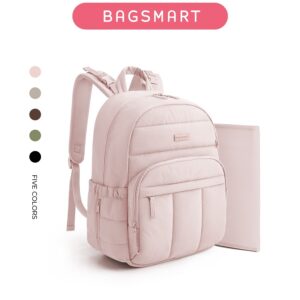 BAGSMART Mommy Backpack กระเป๋าผ้าอ้อมแบบพกพา Insulated Maternity Hospital Bag กันน้าหลายช่อง