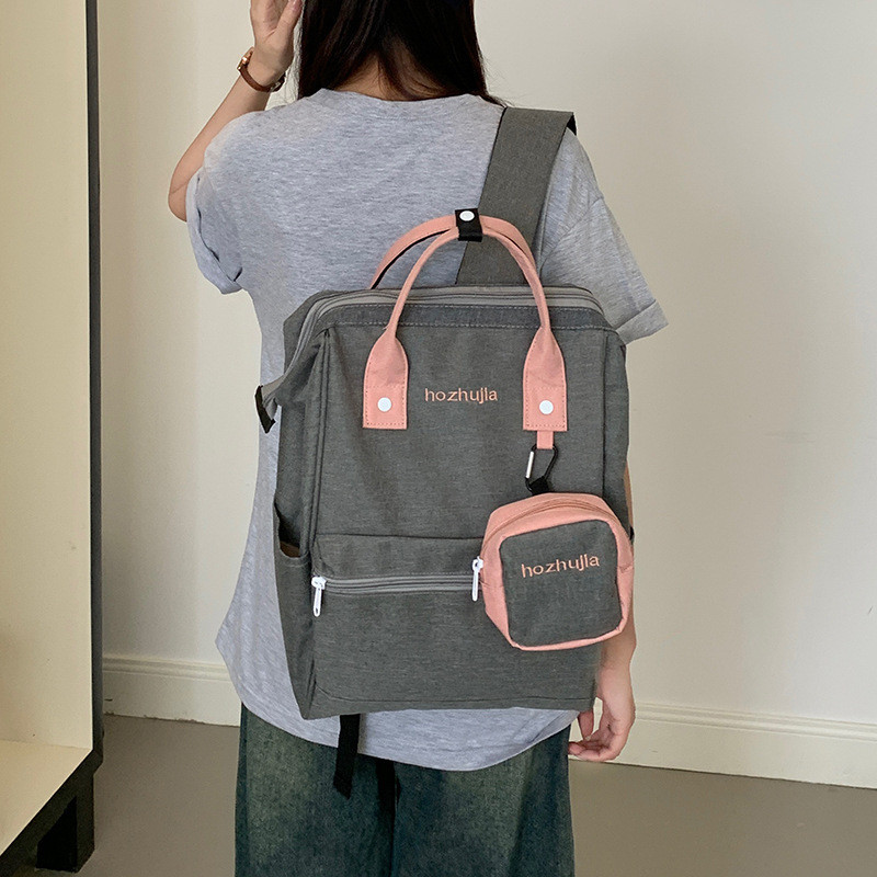 2025 ใหม่สไตล์ขนาดใหญ่ความจุกระเป๋าแม่เด็ก แม่ สบายๆน้าหนักเบามูลค่าสูงสีคมชัดง่ายกระเป๋าเป้สะพายหลังแบบพกพาจุดสินค้า