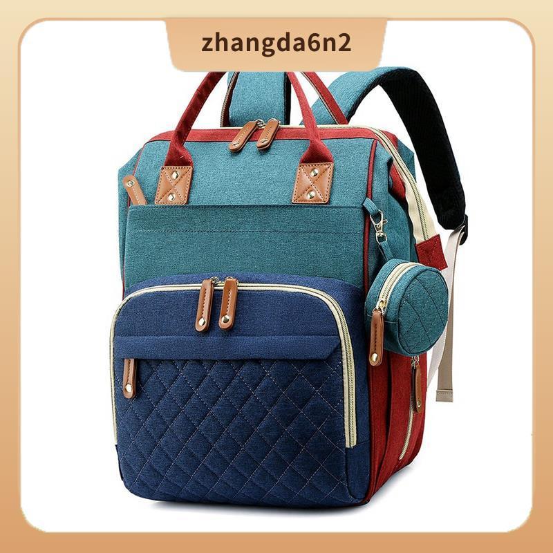 In StockBaby Girl Boy Diaper Bag 16 Pockets Diaper Bag Backpack for Dad Mom Input Pacifier Case BlueGreen