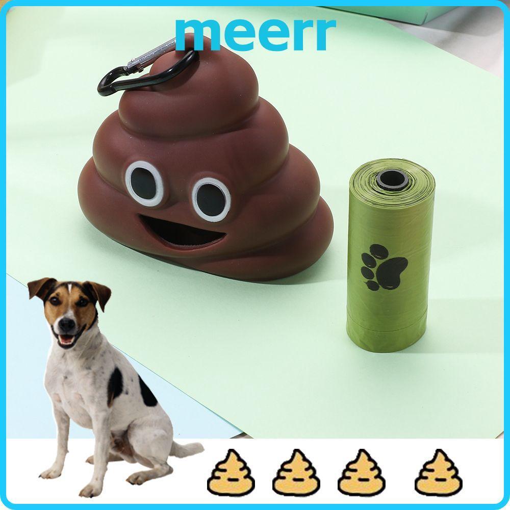MEERR Poop Bag Fecal Shape อุปกรณ์สาหรับสัตว์เลี้ยง ถุงขยะแบบพกพา เครื่องมือทาความสะอาด Carrier Holder Dog Dispenser