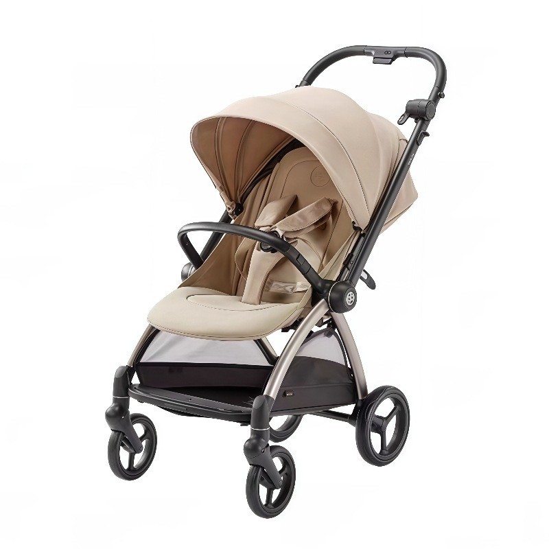 กิกะไบต์ เด็กดีรถเข็นเด็กทารกภูมิทัศน์สูงสองทางผลักดันสามารถนั่งและนอนน้าหนักเบาซ้อนแบบพกพารถเข็นเด็กสี่ล้อ