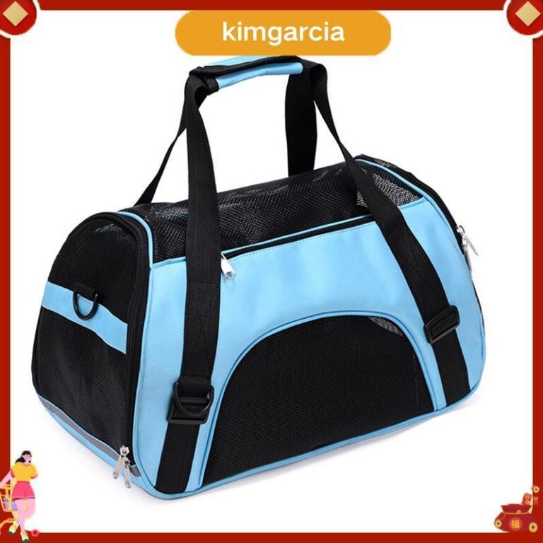 kimgarcia Cat Carrier SoftSided Pet Travel Carrier for Cats Dogs Puppy Comfort Portable Folding PetCarrier ติดตั้งง่ายใช้งานง่าย B