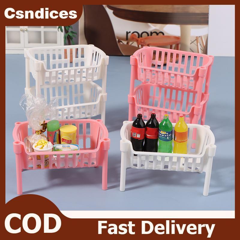 Csndices 112 Dollhouse Mini อาหารตะกร้าเก็บผลไม้ตุ๊กตา House Staable ตะกร้าอุปกรณ์ตกแต่งตุ๊กตา TH
