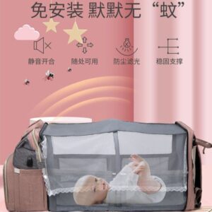 กระเป๋าคุณแม่พร้อมเปลพับได้แบบถอดได้มัลติฟังก์ชั่นกระเป๋าเป้สะพายหลังความจุขนาดใหญ่Swen