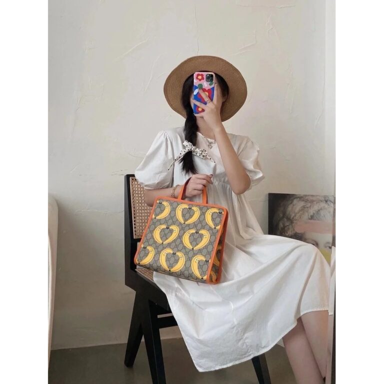GUCCI Childrens Banana tote Bag tote Shopping Bag Mommy Bag กระเป๋ากล้วยเด็ก