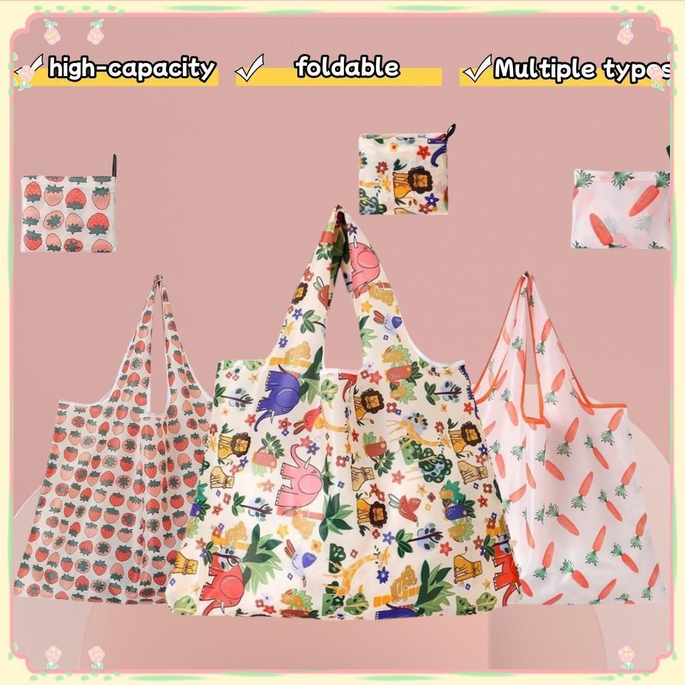 Foldable Shopping Bag Large Capacity Various Styles Shopping Bag Portable Environmentally Friendly Bags sunny