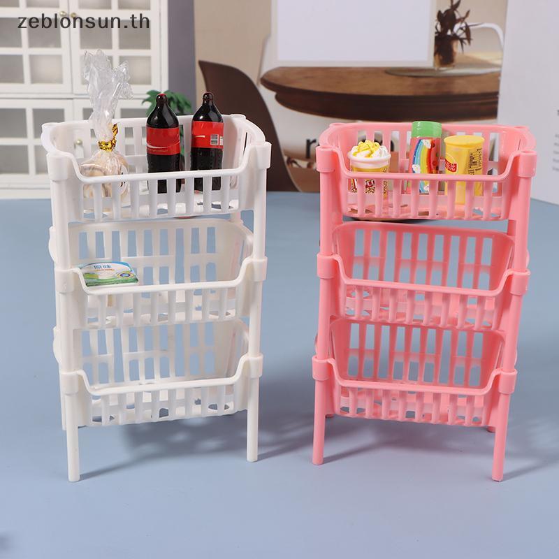 zeblonsun 112 Dollhouse Mini Food ตะกร้าเก็บผลไม้ตุ๊กตา House Staable ตะกร้าอุปกรณ์ตกแต่งตุ๊กตา