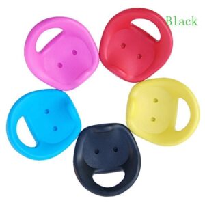 ที่นั่งจักรยานเด็กวัยหัดเดินสีดาออกแบบตามหลักสรีรศาสตร์สาหรับรถสามล้อพนักพิงแบบพกพาและทนทาน