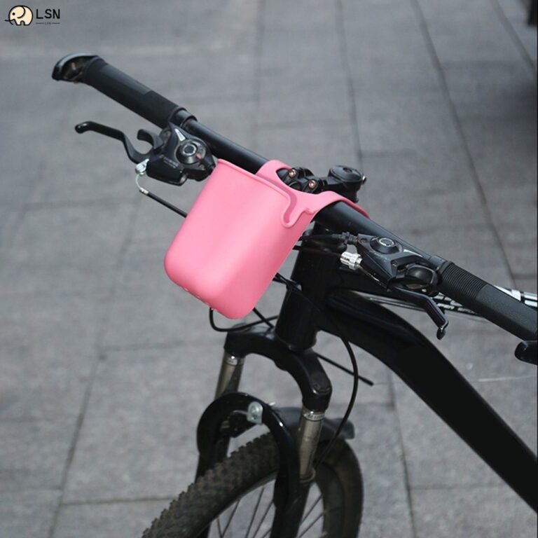 ที่วางแก้วรถเข็นเด็กซิลิโคนสาหรับจักรยานรถเข็นวอล์คเกอร์กรงขวดเครื่องดื่มที่ถอดออกได้