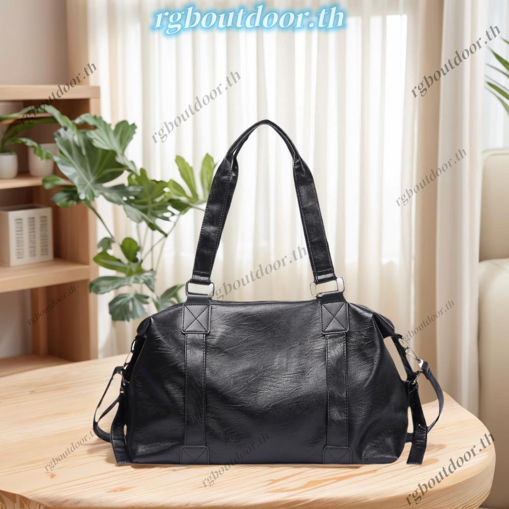 PU หนังกระเป๋าถือลาลองขนาดใหญ่ความจุสไตล์ Tote กระเป๋าถือสีทึบ AllMatch Underarm Bag กระเป๋าเดินทางกระเป๋าถือ rgboutdoorth