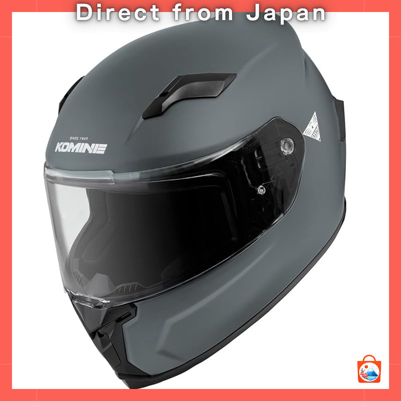 KOMINE HK170 FL FullFace Motorcycle Helmet with KK902 Intercom and Replacement Shields Liners