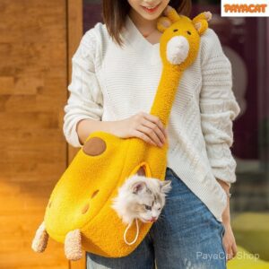 Giraffe Big White Goose Little Bee MultiStyle Spring Outing PAYACAT Cat Bag Portable Pet Outing Bag AnimalShaped Messenger Bag Universal for Cats MultiSize Thai Spring สินค้าใหม่คาแนะนาสินค้า