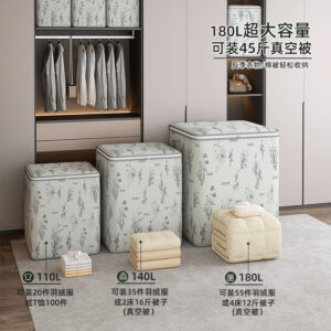 กล่องเก็บเสื้อผ้าครัวเรือนขนาดใหญ่ความจุกล่องเก็บเสื้อผ้าผ้าฝ้ายผ้าห่มถุงเก็บย้ายถุงบรรจุ