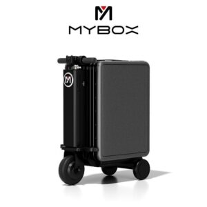 Mybox Retractable 67 ซมกระเป๋าเดินทางไฟฟ้าขี่จักรยาน Travel Boarding สมาร์ทกระเป๋าเดินทาง Boarding Case W