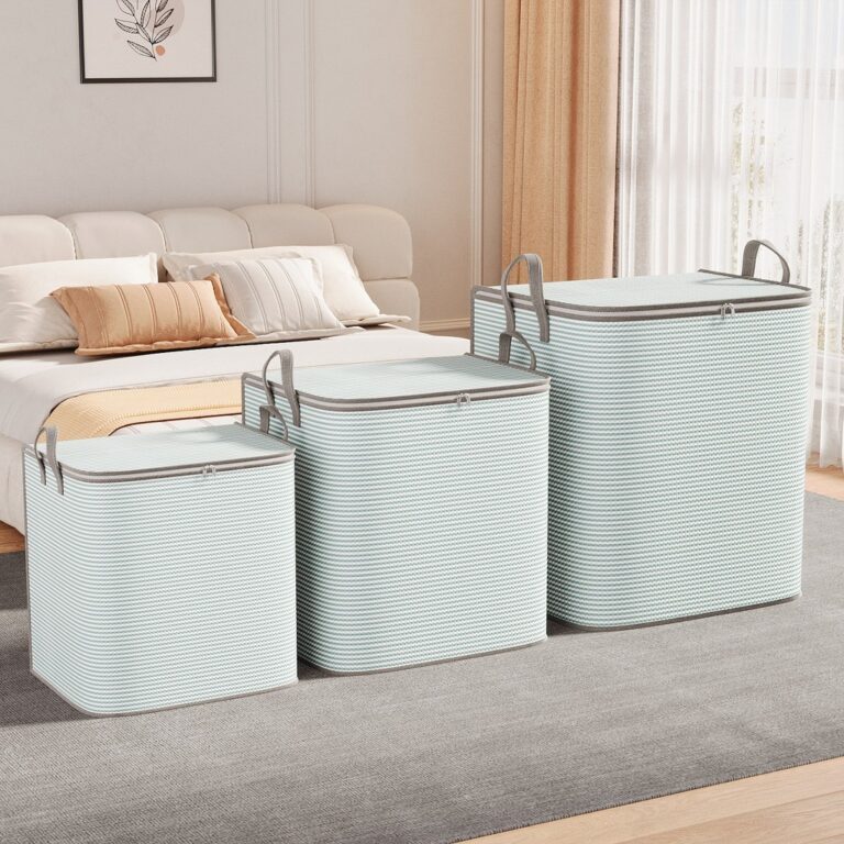 กล่องเก็บเสื้อผ้าครัวเรือนขนาดใหญ่ความจุกล่องเก็บเสื้อผ้าผ้าฝ้ายผ้าห่มถุงเก็บย้ายถุงบรรจุ