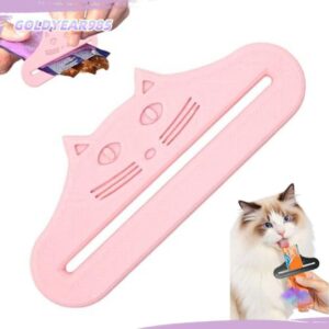 GOLDYEAR985 Cat Treat Squeezerปรับกันน้าCat Treat Feederช้อนแมวรูปร่างReusableบีบเครื่องมืออาหารแมวกระเป๋าBuckerสาหรับแมวอาหารสัตว์เลี้ยงเหลว