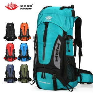 กระเป๋าเดินป่ากลางแจ้งกระเป๋าเป้สะพายหลังกระเป๋าเดินป่าความจุขนาดใหญ่ตั้งแคมป์กระเป๋าเป้สะพายหลังไนลอนเดินทางกระเป๋าเป้สะพ