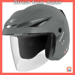 KOMINE AiraII Motorcycle Jet Helmet with UV Cut Shield and HighStrength ABS Shell