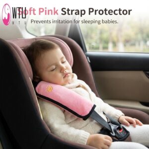 ตัวป้องกันไหล่แบบนุ่มแบบปรับได้สาหรับเด็กคาร์ซีท  อุปกรณ์เสริมสาหรับเดินทางเพื่อความปลอดภัย