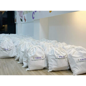 ถุงยังชีพ ถุงหูรูดใบใหญ่ ขนาด 1922 นิ้ว สามารถสกรีน sublimation ได้