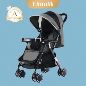 Einmilk รถเข็นสำหรับเด็ก รถเข็นเด็กที่พับเก็บได้ รถเข็นเด็กอ่อนเหมาะสำหรับเด็กอายุ 036 เดือน